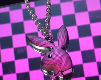 Playboy Bunny Silver Necklace - Etsy