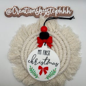 My First Christmas Ornament | Baby First Christmas Ornament | Baby Ornament | New Baby Ornament | First Christmas Ornament