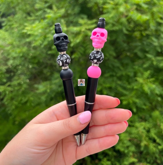 Fresh Out Skulls Silicone Beaded Pen 