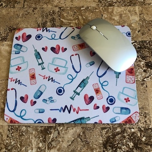 Nurse Mouse Pad | Doctor Mouse Pad | Nurse Gifts | Nurse Desk Mouse Pad | Mouse Pad | Hospital Mouse Pad | Nurse Gift | Doctor Gifts |