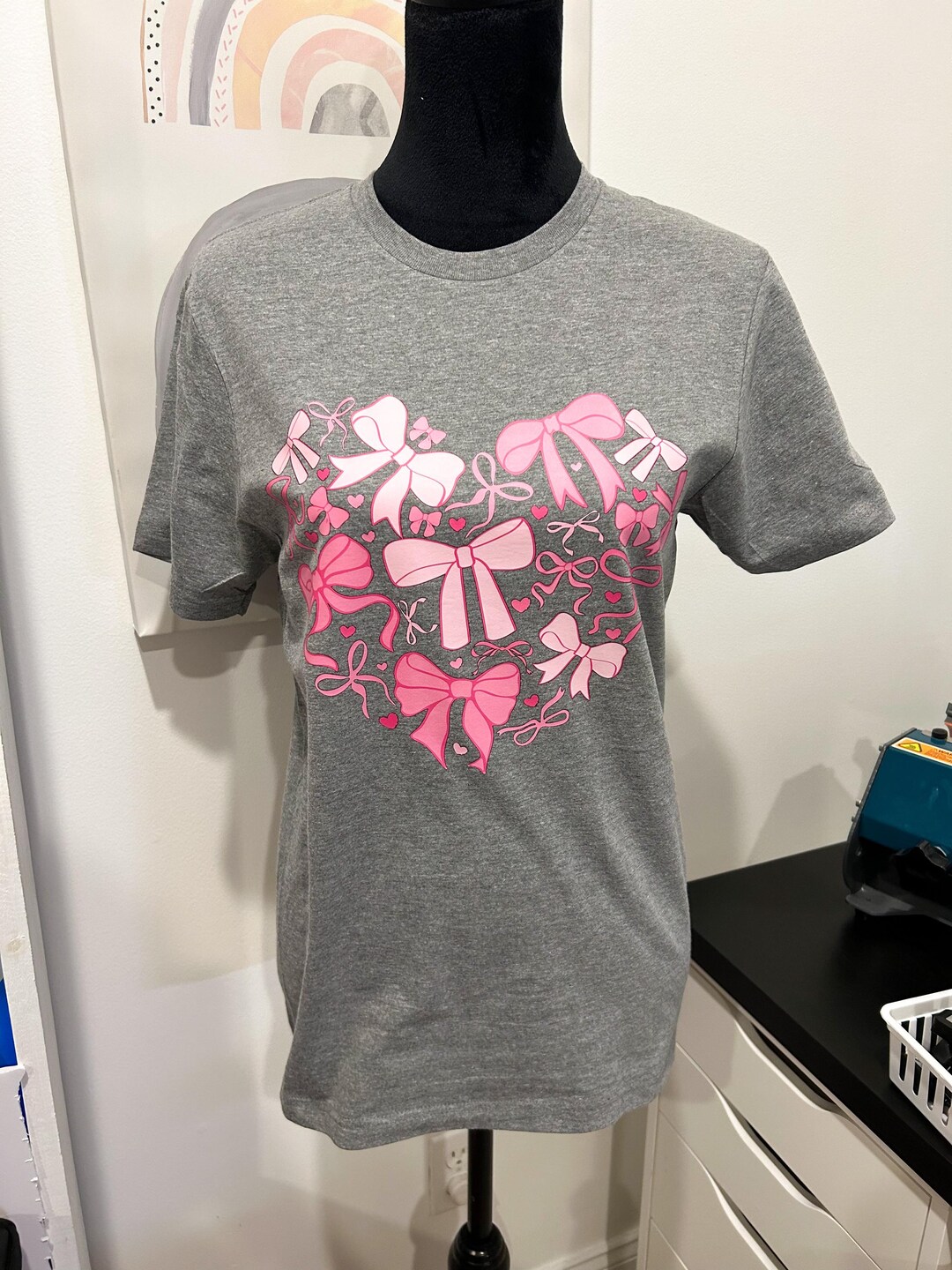 Pink Bow tee and Short main image 1