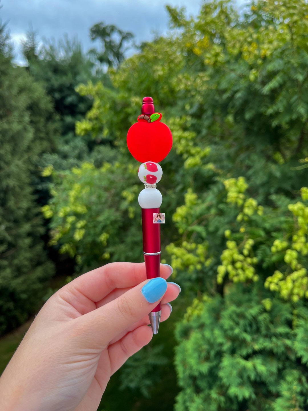 Apple Pen Teacher Pen Teacher Beaded Pen Gifts for Etsy