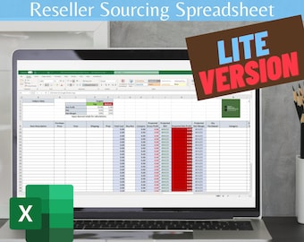 Spreadsheet Lite för återförsäljare | Vinst, avkastning på investering, mål (Excel och Google Sheets)