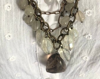 Multi strand beaded necklace