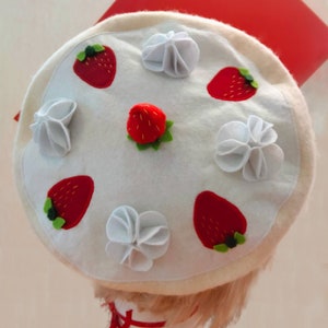 Handmade original strawberry shortcake beret handmade strawberry & lemon pie beret
