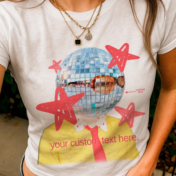 Kiss All The Time, Disco occasionally Crop Baby Tee, Custom Kawaii Baby Tee Short Sleeve, We belong together shirt, KATTDO custom