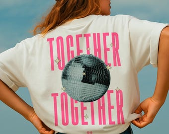 „Wir gehören zusammen“-T-Shirt, „Zusammengehören“, Disco-Retro-T-Shirt, KATT-T-Shirt, Geschenk für Fans