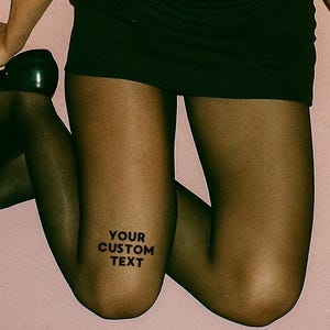 Op maat gemaakte transparante panty&#39;s, transparante panty&#39;s, opvallende panty&#39;s, gedurfde modieuze panty&#39;s, zwarte panty&#39;s, modieuze panty&#39;s, zwarte op maat gemaakte panty&#39;s