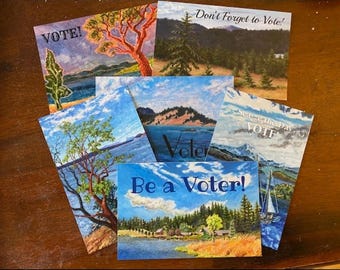 Pacific Northwest Landscapes Postcards to Voters