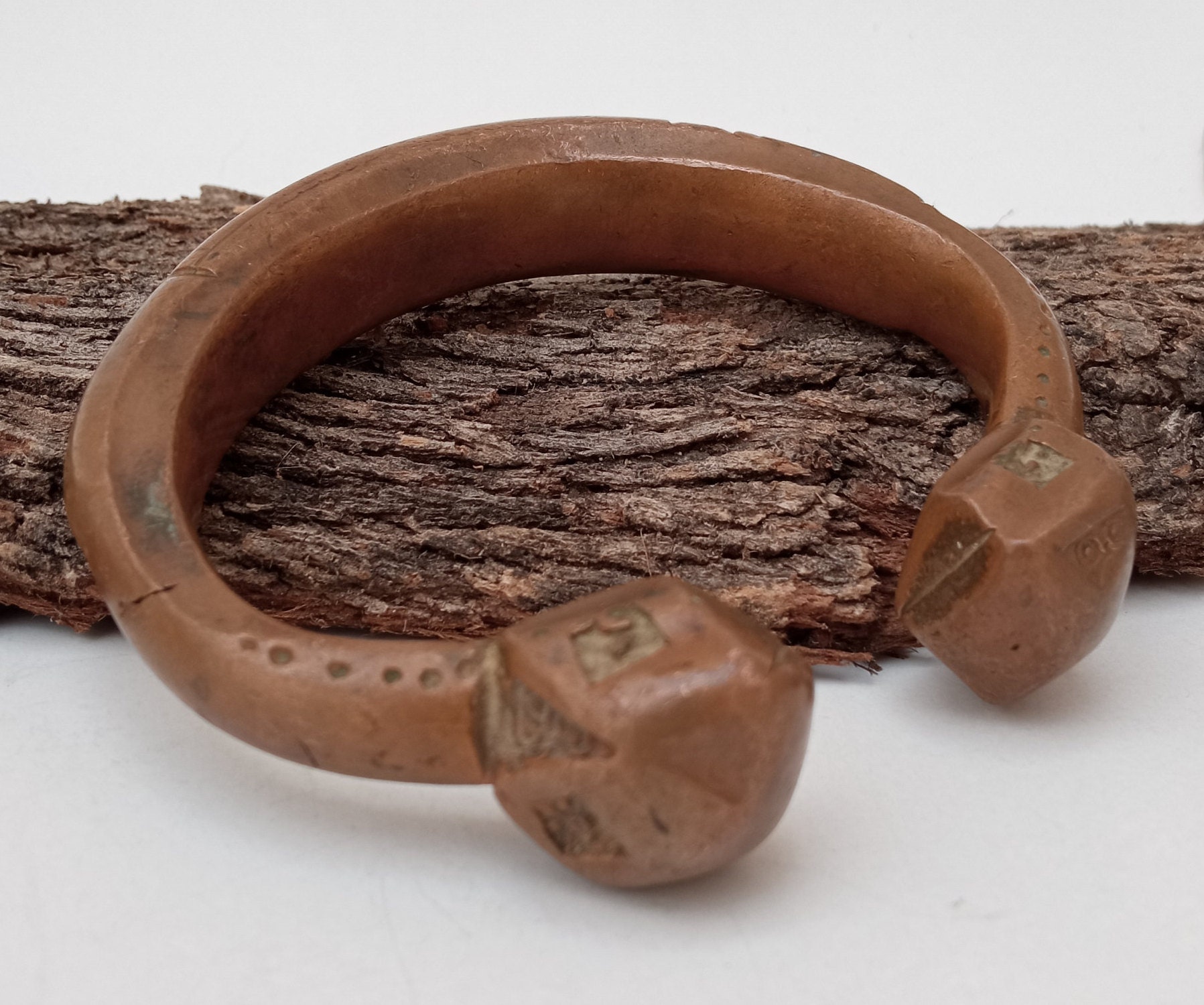 Manilla Bronze Antique Bracelet West African Solid /bronze Etsy UK