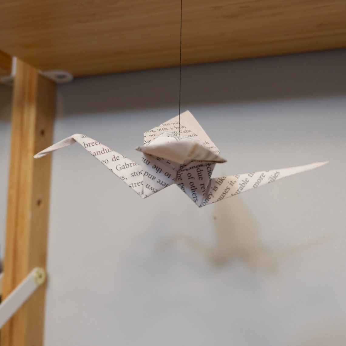 3 Origami Cranes on strings Etsy