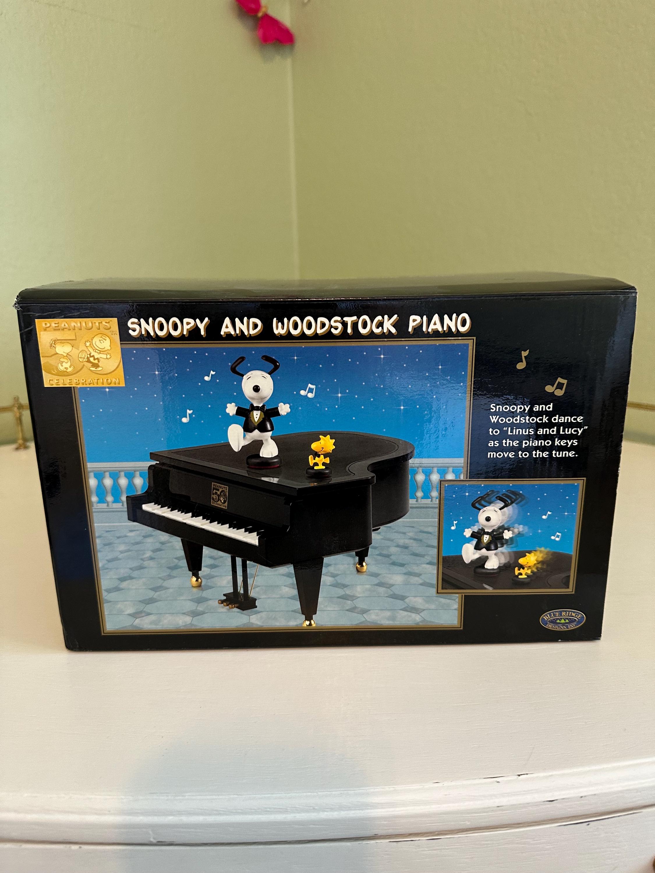 The Peanuts Anniversary Snoopy Woodstock Piano - Etsy