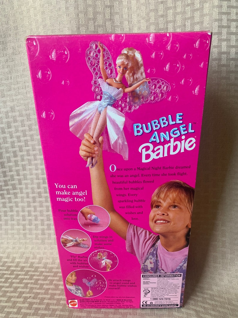 1994 Bubble Angel Barbie Etsy