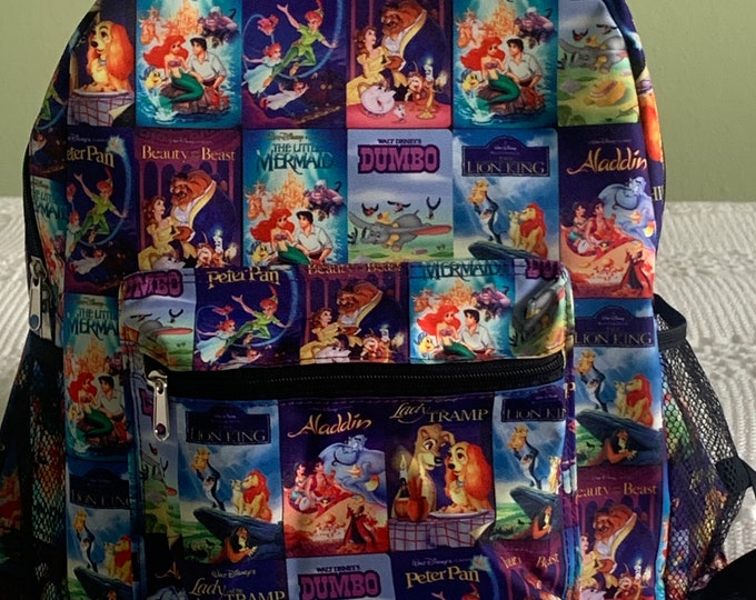 Disney VHS Covers Backpack Etsy