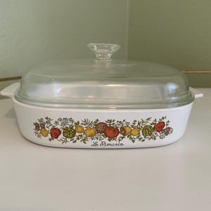 Vintage Corning Ware Spice of Life Dish with Lid