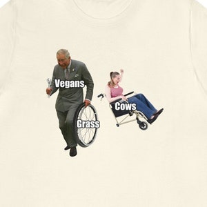 Vegans Meme Unisex T-Shirt Y2K Funny Meme Shirt / Weirdcore Clothing / Oddly Specific / Ironic Shirt / Meme shirt