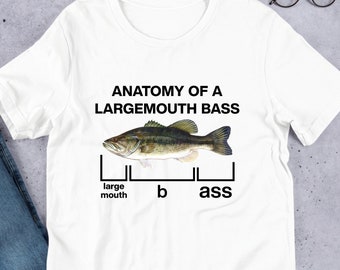 Ein großer Mund Barsch, lustiges Meme Shirt, ironisches Shirt, Witz Geschenk, ausgezerrtes Shirt, verflucht, Knebel Geschenk, Cringe Shirt, Parodie