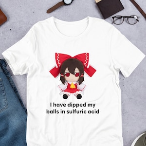 I Have Dipped Touhou Fumo Plush, Cirno Marisa Reimu, Funny Anime Meme Shirt, Unhinged Shirt, Waifu Shirt, Otaku Clothing, Touhou Dolls