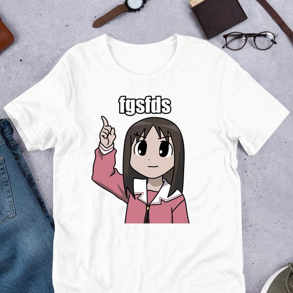 Azumanga Daioh Osaka Autistic FGSFDS, lustiges Anime Meme Shirt, verrücktes Shirt, Waifu Shirt, ironisches Shirt, Shirt-Witz-Geschenk, Otaku, verflucht