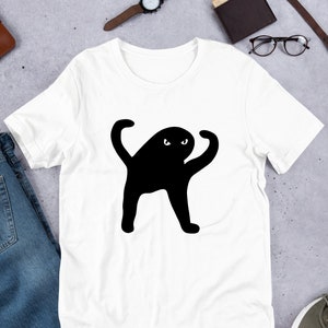 Cursed Cat Funny Cat Meme Shirt, Ironic Shirt, Weirdcore Clothing, Feline Lover, Oddly Specific, Unhinged, Cat Lover