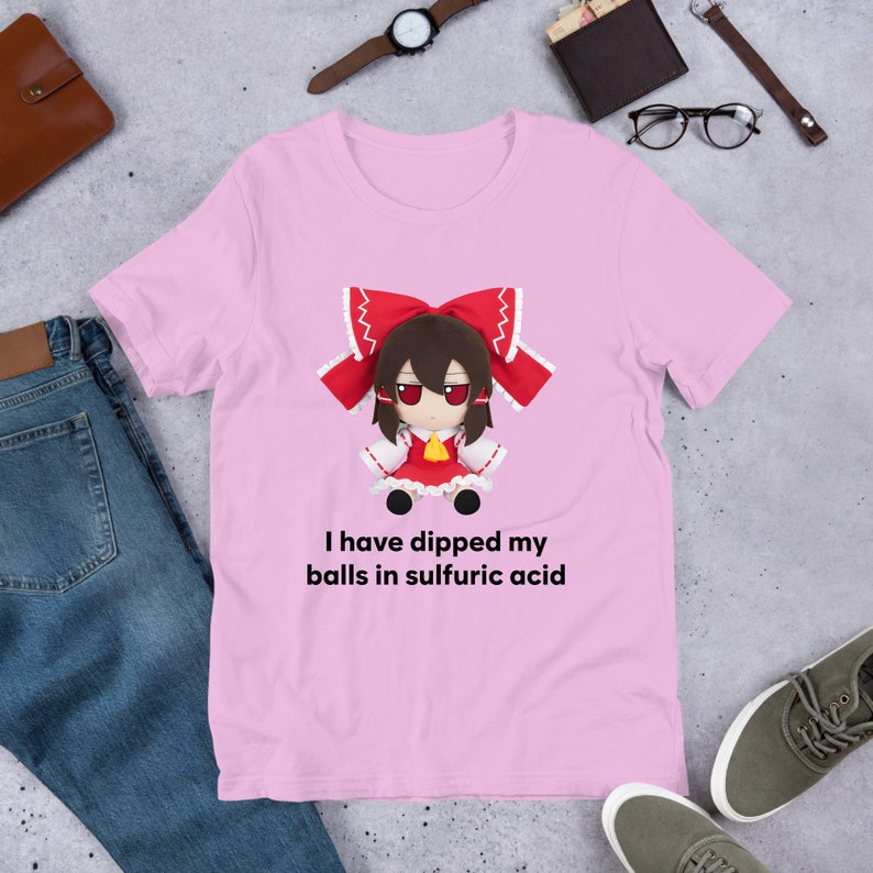 I Have Dipped Touhou Fumo Plush, Cirno Marisa Reimu, Funny Anime Meme Shirt, Unhinged Shirt, Waifu Shirt, Otaku Clothing, Touhou Dolls Lilac