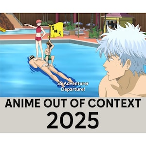 Anime Out Of Context 2025 Calendar, Anime Lover Gift, Funny Anime Meme, Quirky, Christmas, Birthday Gift Idea, Present, Novelty, Gag Gift