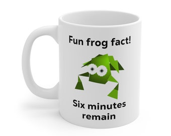 Taza de meme de hecho de rana divertida, taza de meme divertido, taza irónica, extrañamente específica, taza desquiciada, maldita, regalo de mordaza, taza de vergüenza, humor de la generación Z, regalo de broma