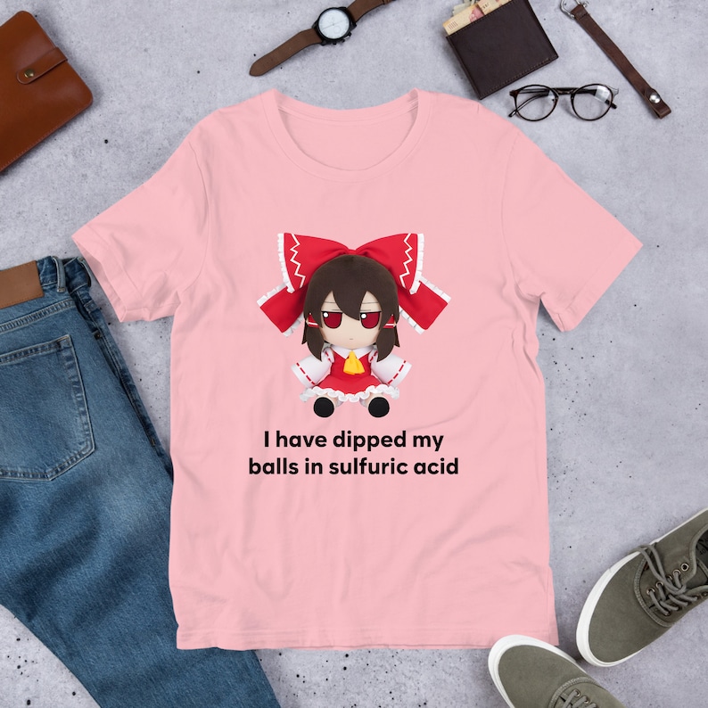 I Have Dipped Touhou Fumo Plush, Cirno Marisa Reimu, Funny Anime Meme Shirt, Unhinged Shirt, Waifu Shirt, Otaku Clothing, Touhou Dolls Pink