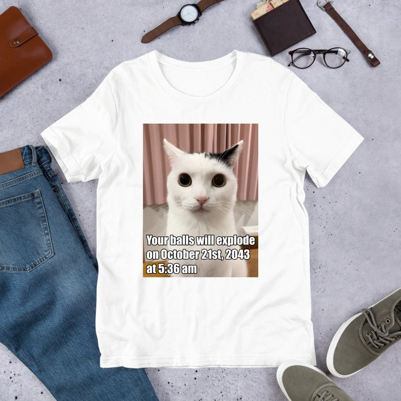 Your Balls Will Explode Funny Cat Meme Shirt Ironic Shirt - Etsy