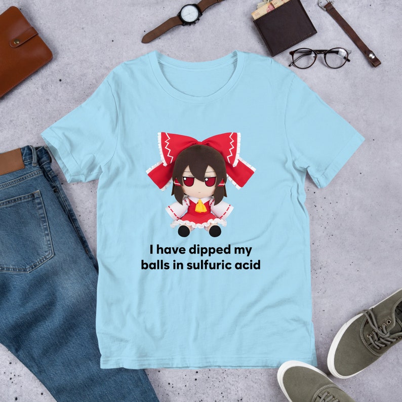 I Have Dipped Touhou Fumo Plush, Cirno Marisa Reimu, Funny Anime Meme Shirt, Unhinged Shirt, Waifu Shirt, Otaku Clothing, Touhou Dolls Ocean Blue