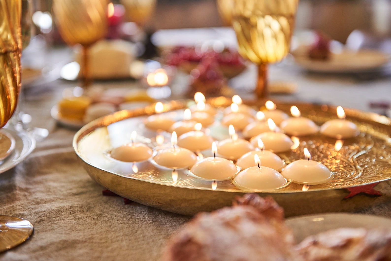 White & Ivory Floating Candles 3 Inch Unscented 24 Pack for Etsy