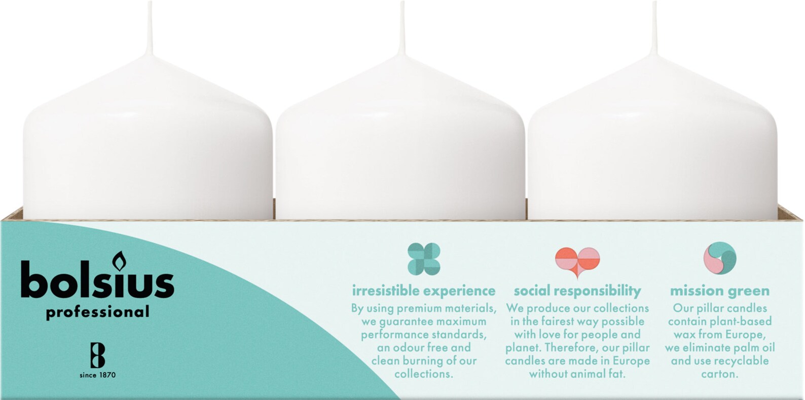 White Pillar Candles 12 Pack Unscented 2.25x3 for Etsy