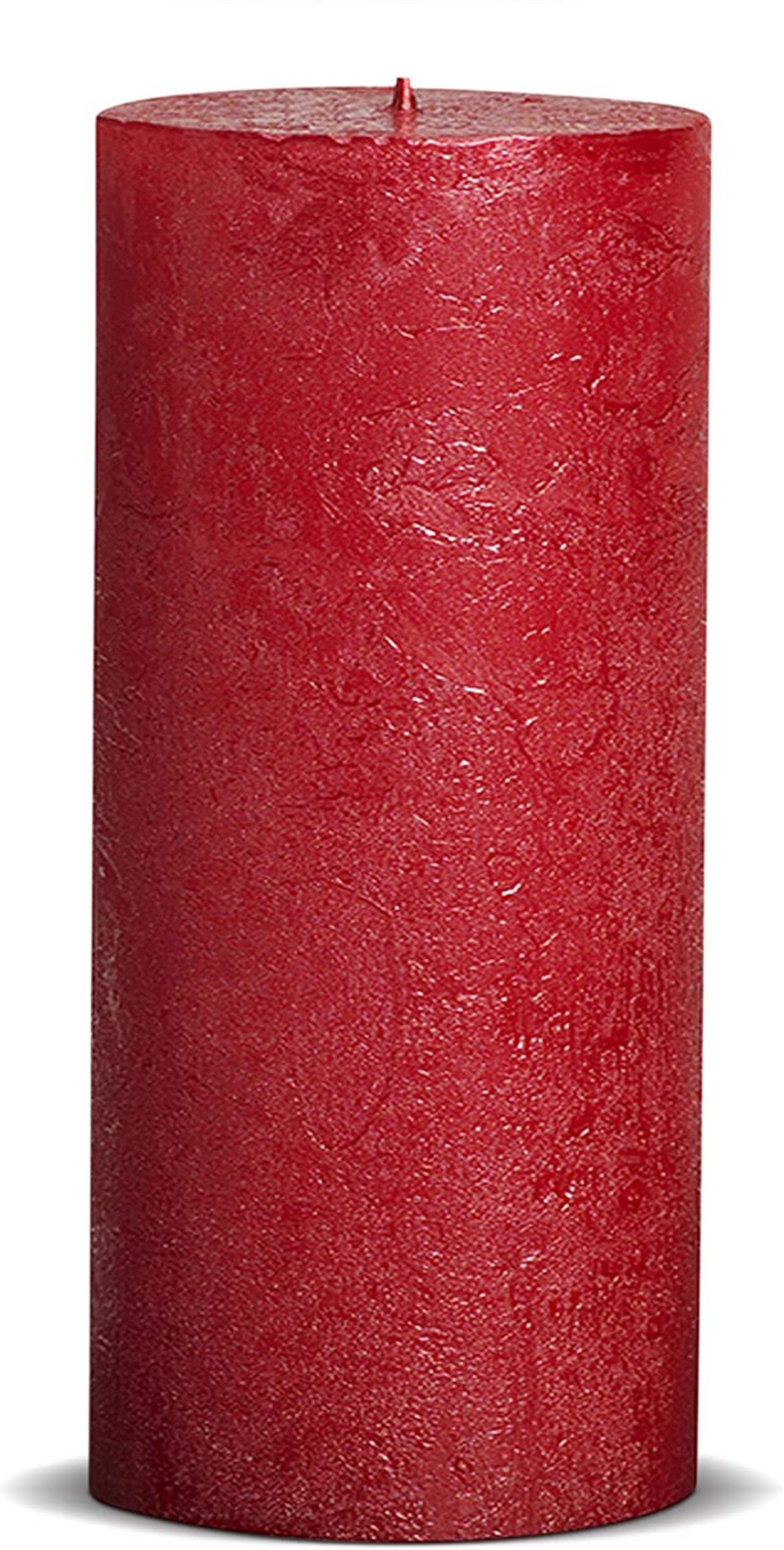 Large Red Metallic Pillar Candles 2.75x7.5 Unscented 6 Etsy
