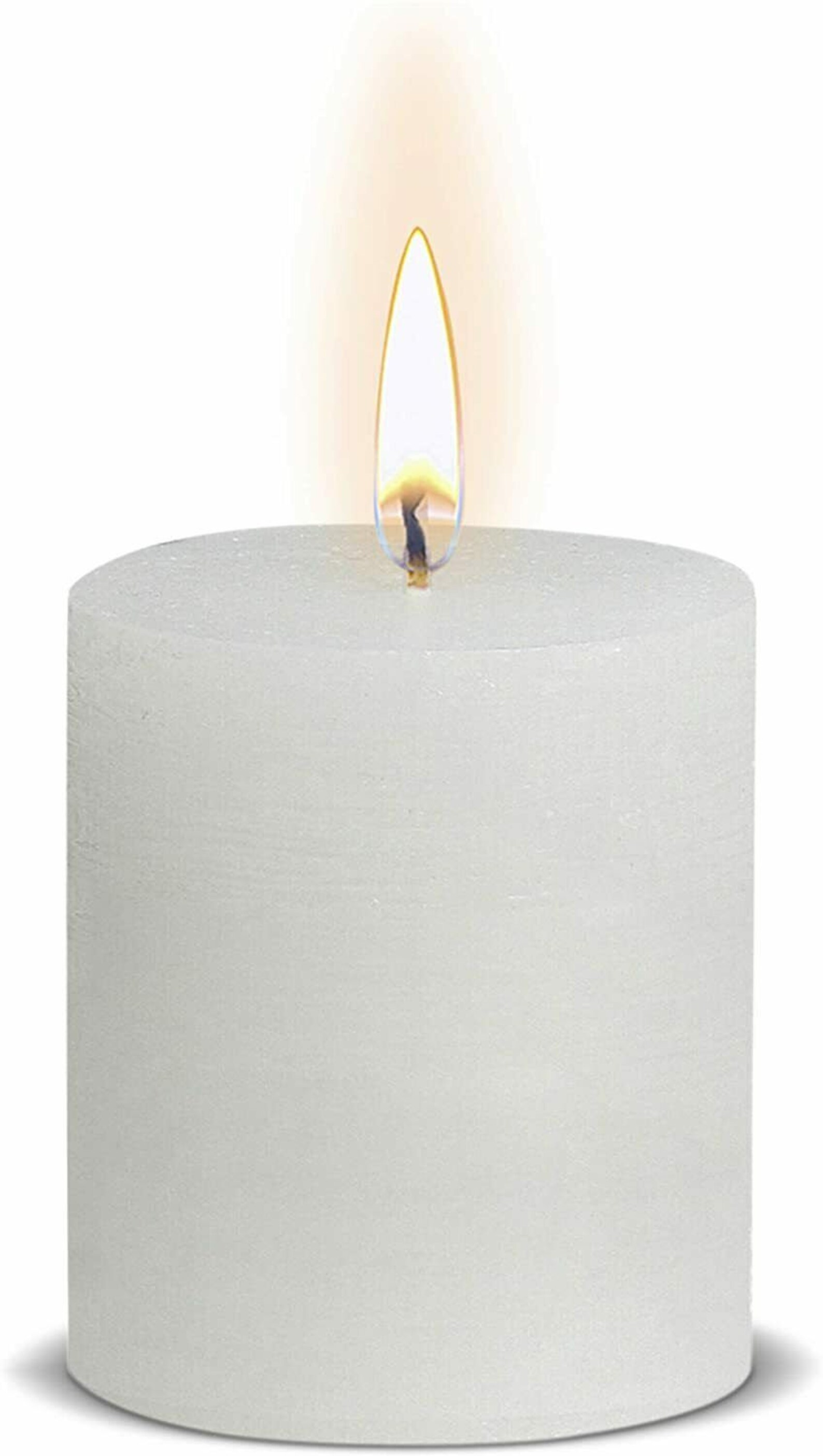 White Pillar Candles Rustic Small 3 Pack Unscented Etsy