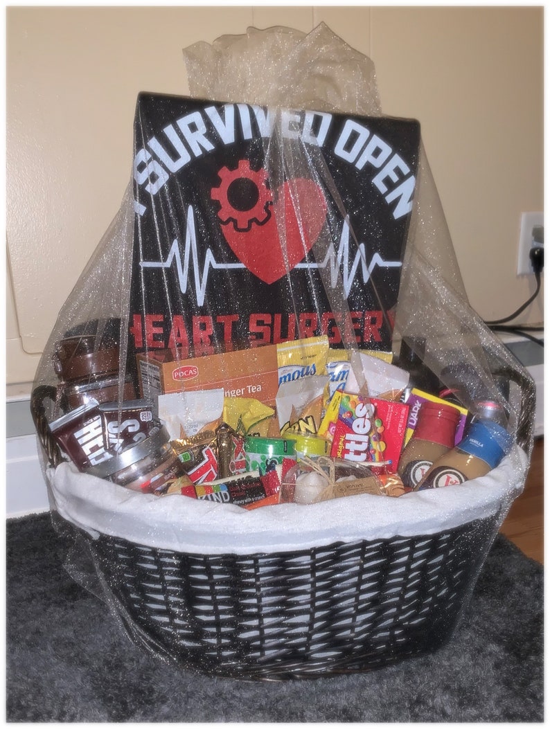 I Survived Open Heart Surgery Basket ll Get Well Basket ll Get Etsy
