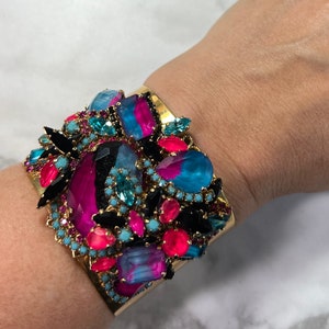 Collier à Cristaux à Facettes Erickson Beamon - Style Statement, Occasion - Fabriqué Aux USA