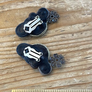 Dori Csengeri Textile Cord and Bead Clip On Earrings image 5