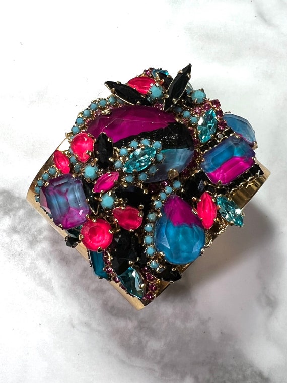 Erickson Beamon Couture Crystal Bangle Bracelet