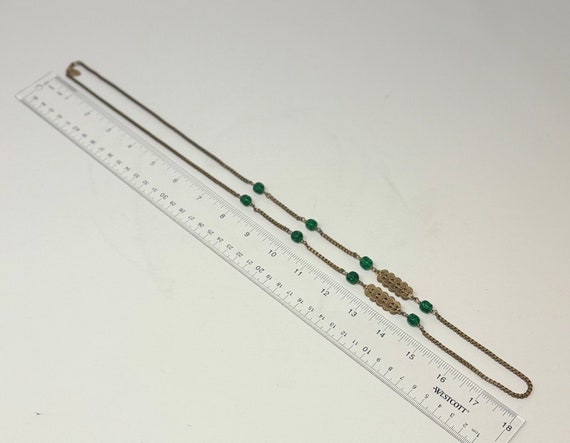 Rare Miriam Haskell Gripoix Glass Bead Chain Neck… - image 4