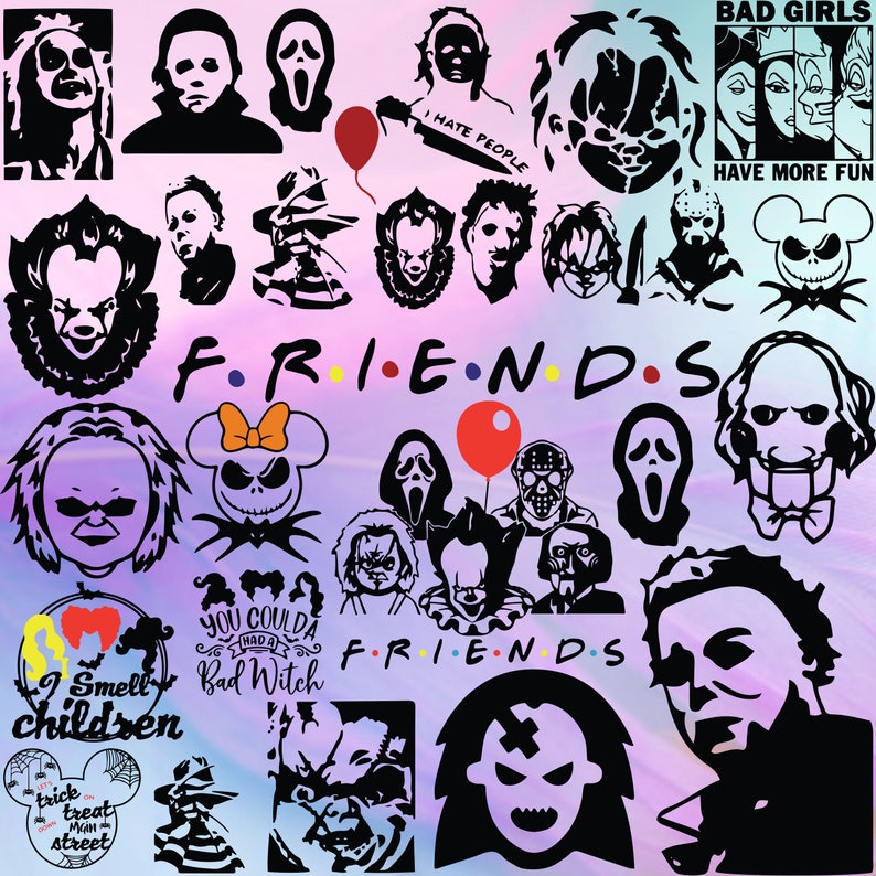 Download Horror Friends bundle svg Penny wise bundle svg halloween | Etsy