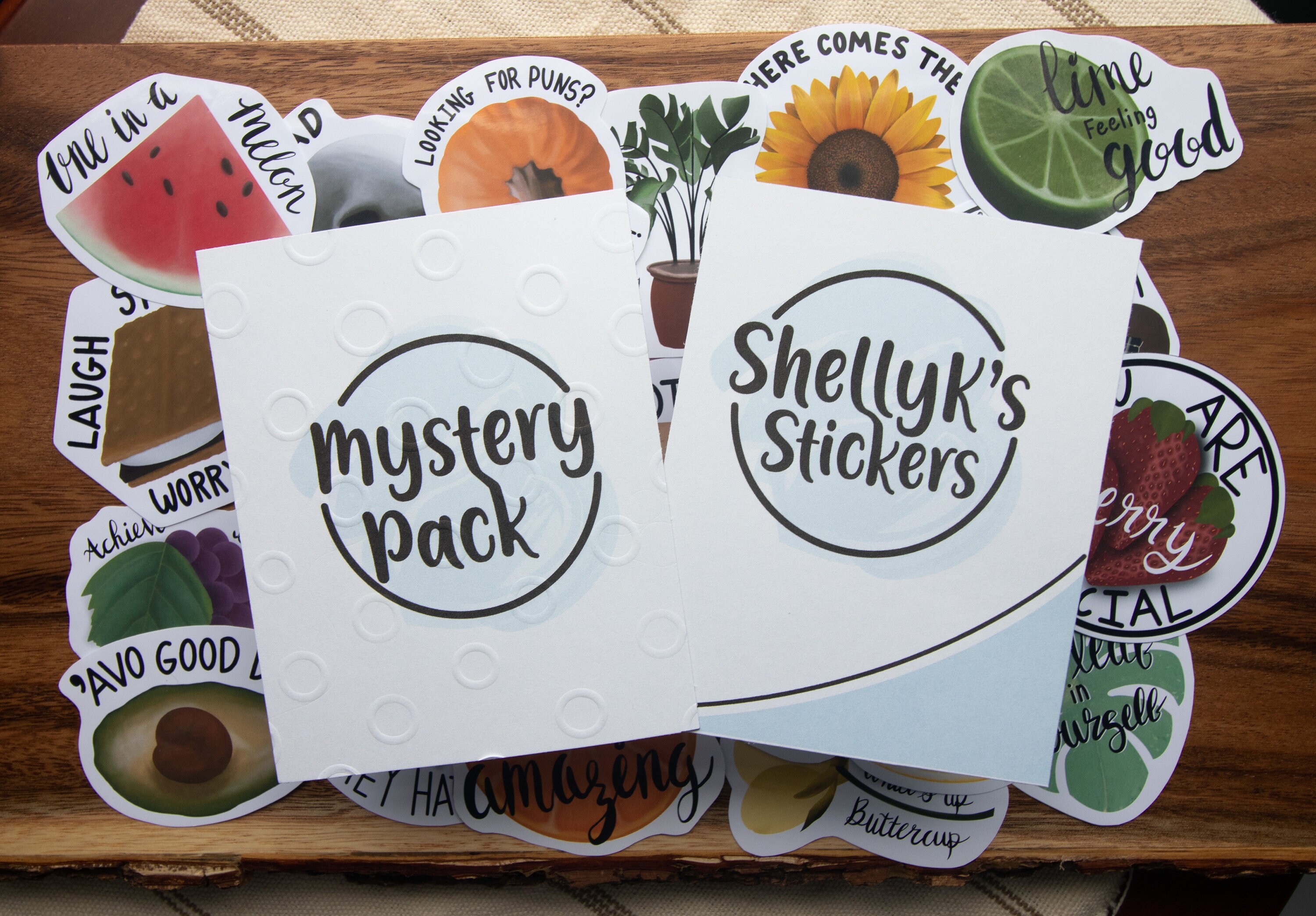 Mystery Pun Sticker Pack, 3 Pun Sticker Pack, Pun Sticker Pack, 3 Pun ...