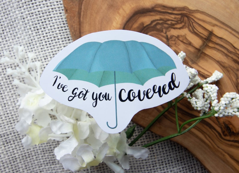 Umbrella Pun Sticker Umbrella Vinyl Sticker Die Cut Vinyl Etsy
