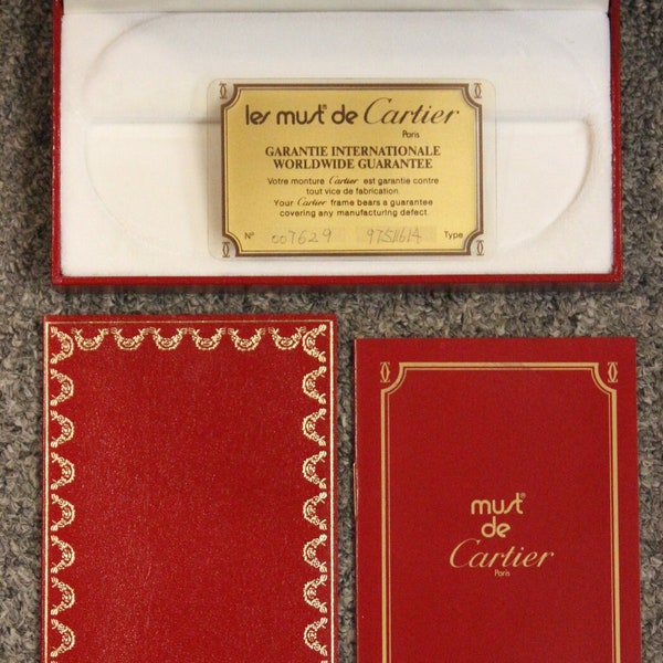 must® de Cartier, Paris Original Box