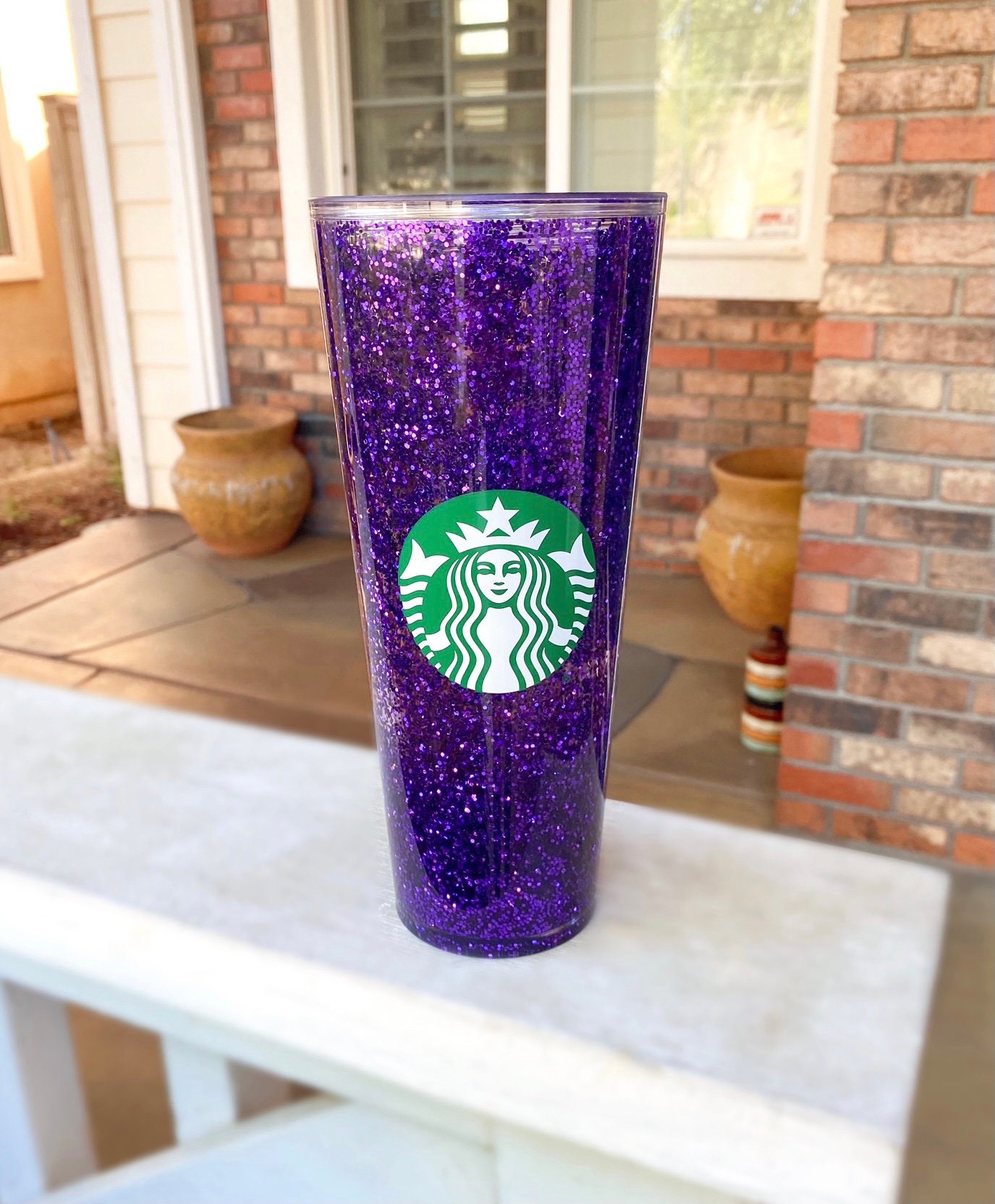 Starbucks Purple Snow Globe Tumbler - Whimsikettle