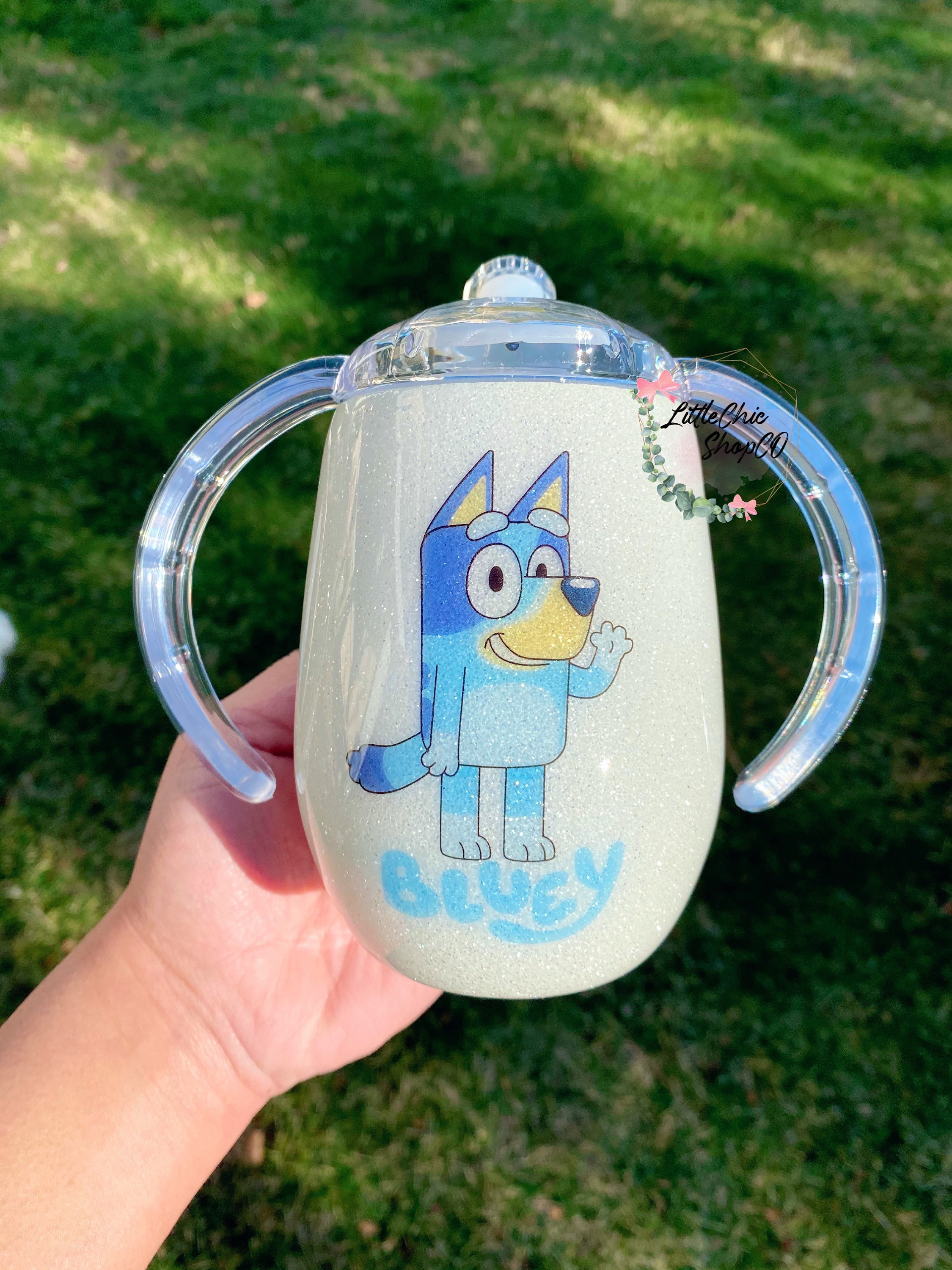 Bluey Sippy Cup Tumbler Travel Cup Gift for Her Christmas 