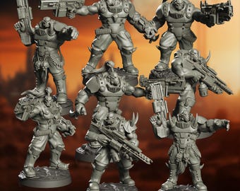 Grol Raider | Sci-Fi RPG Tabletop Wargame Miniatures | Schaal 32 mm | S8