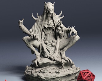 Demon Lord of Savagery | miniature for Dark Grim horror fantasy rpg tabletop games, 32 mm scale | F646