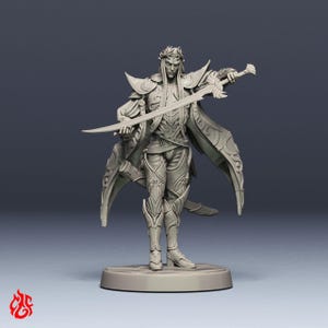 Arbelladon, Elfenkämpfer| RPG Miniaturen für DnD Tabletop Kriegsspiele | 32 mm Skala | F332