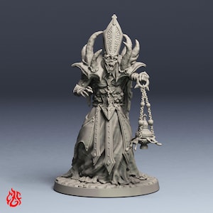 Pastor de la Plaga / Miniaturas de rol para juegos de guerra de mesa DnD / Escala de 32 mm / F361