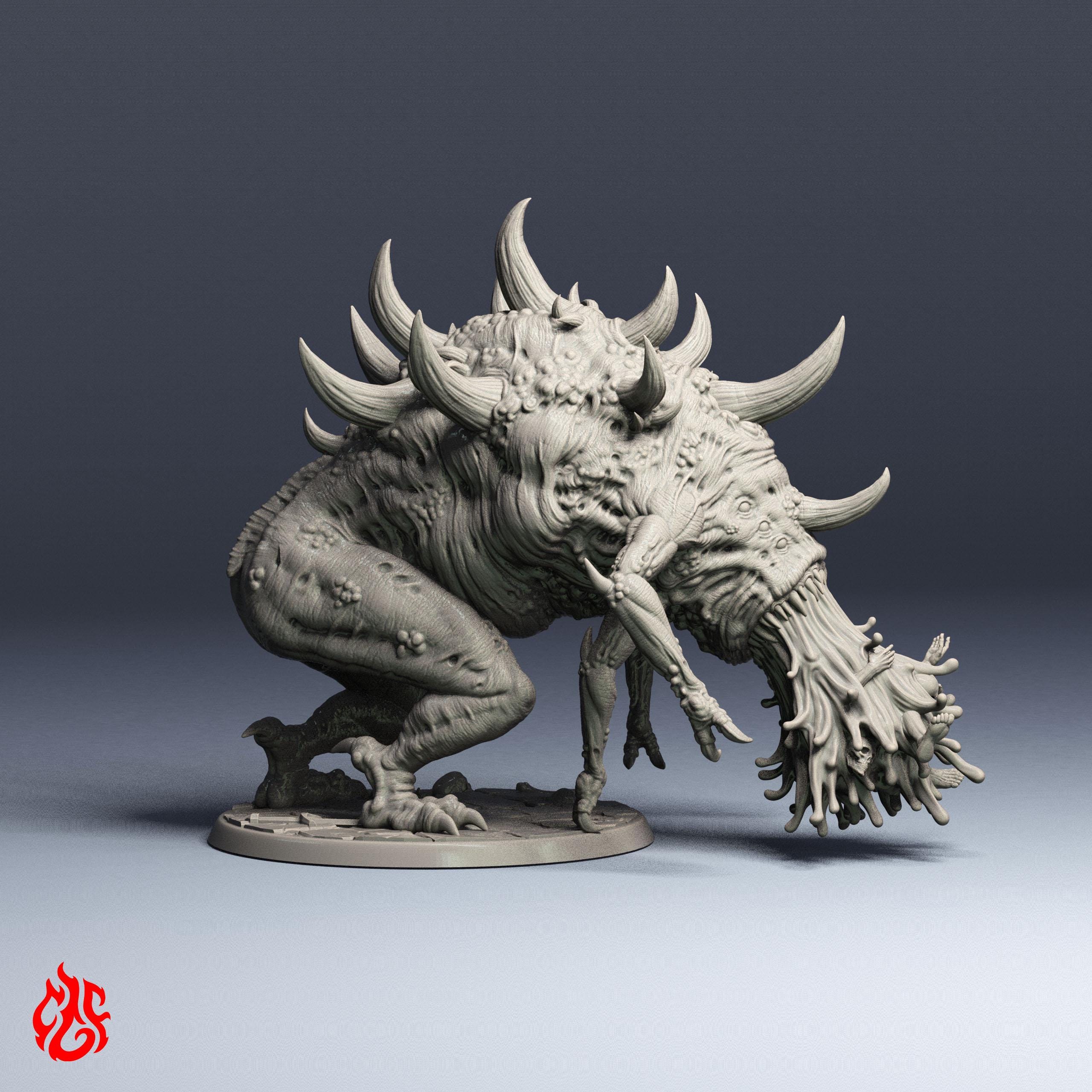 Vomit Beast | RPG Miniatures for Dnd Tabletop Wargames | 32 Mm Scale ...